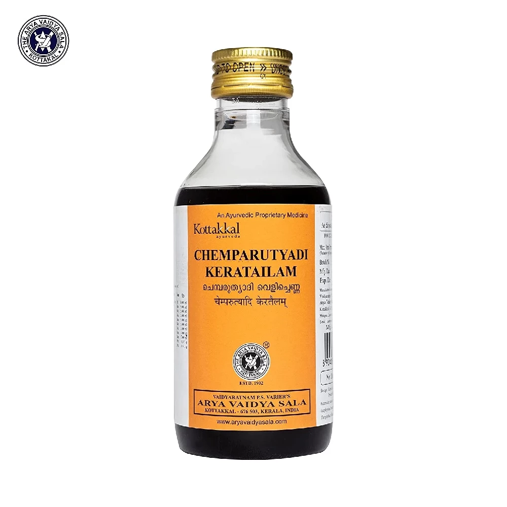 Kottakkal Arya Vaidyasala Chemparuthyadi Kera Tailam, 200 ml-1.webp